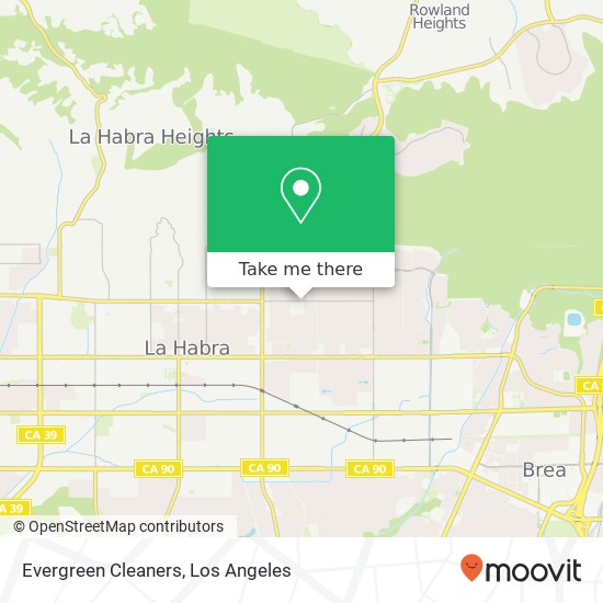 Evergreen Cleaners map