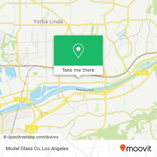 Mapa de Model Glass Co