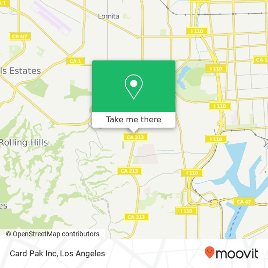 Mapa de Card Pak Inc