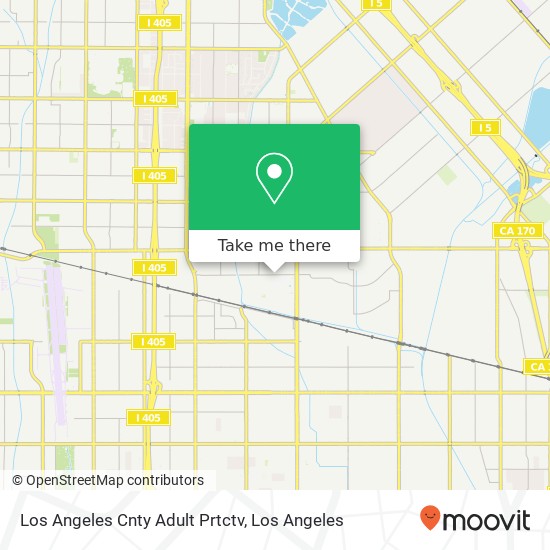 Mapa de Los Angeles Cnty Adult Prtctv