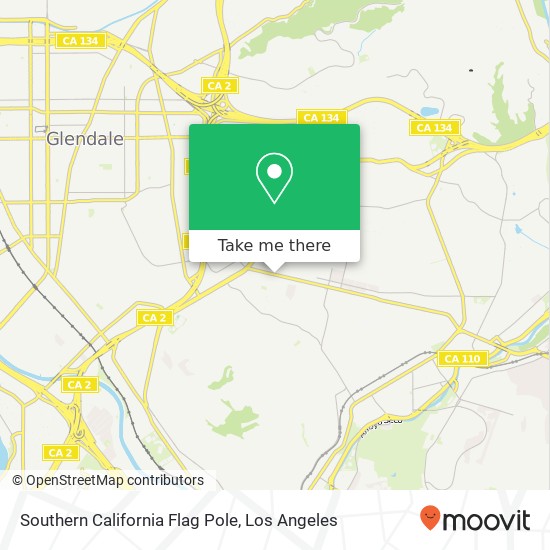 Southern California Flag Pole map