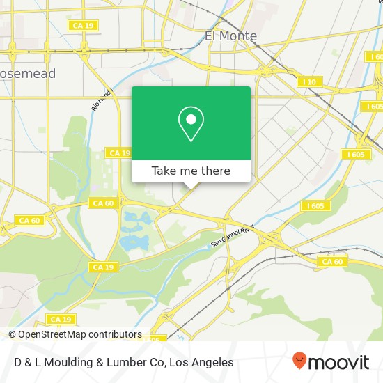 Mapa de D & L Moulding & Lumber Co