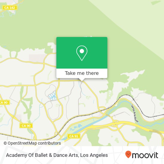 Academy Of Ballet & Dance Arts map