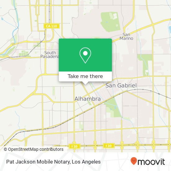 Mapa de Pat Jackson Mobile Notary