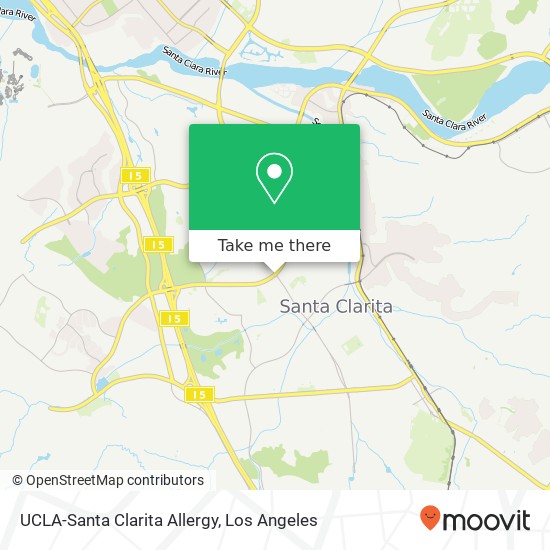 Mapa de UCLA-Santa Clarita Allergy