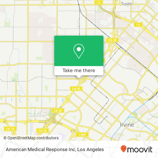 American Medical Response Inc map