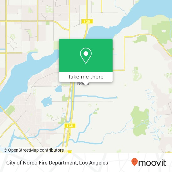 City of Norco Fire Department map