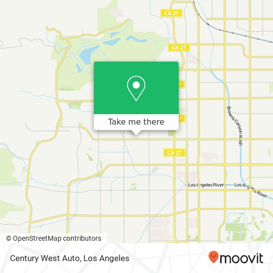 Century West Auto map