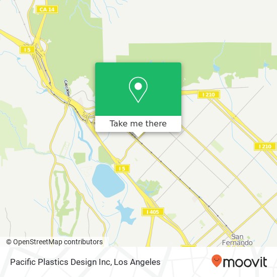 Pacific Plastics Design Inc map