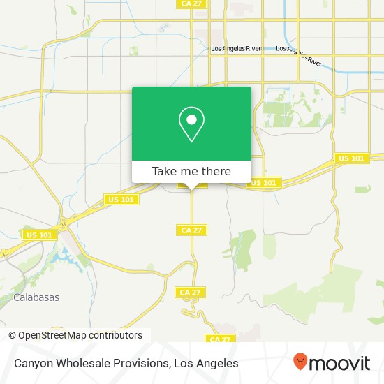 Canyon Wholesale Provisions map