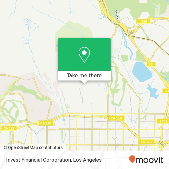 Mapa de Invest Financial Corporation