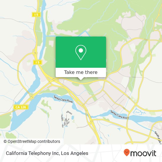 Mapa de California Telephony Inc