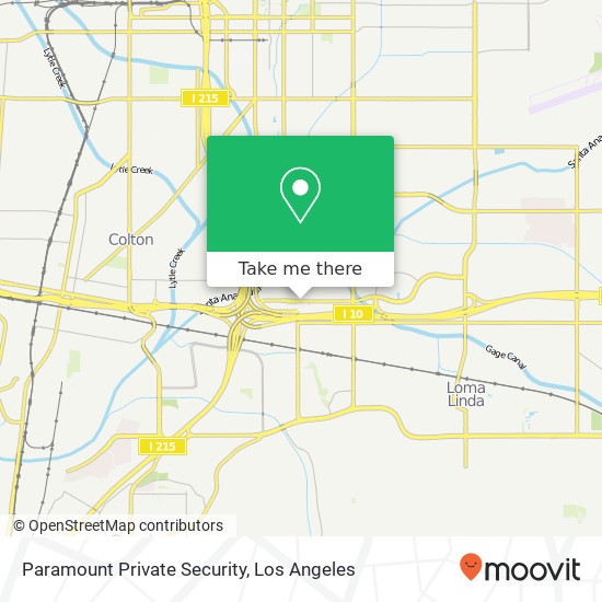 Paramount Private Security map