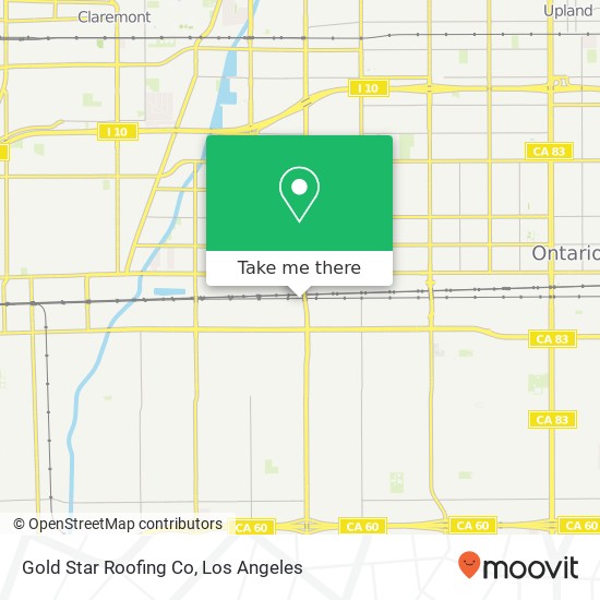 Mapa de Gold Star Roofing Co