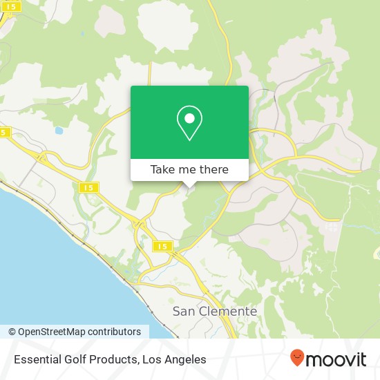 Essential Golf Products map
