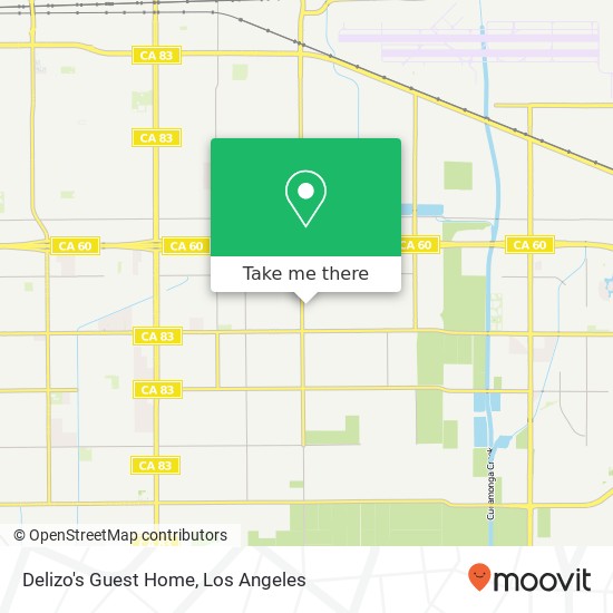 Delizo's Guest Home map