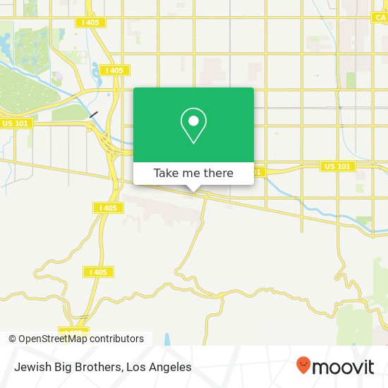 Jewish Big Brothers map