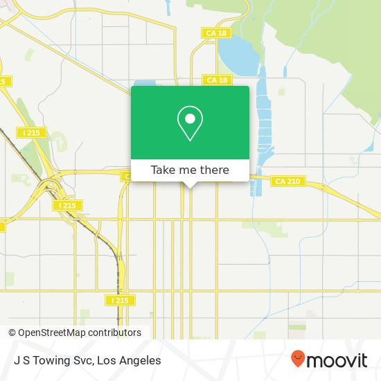 J S Towing Svc map