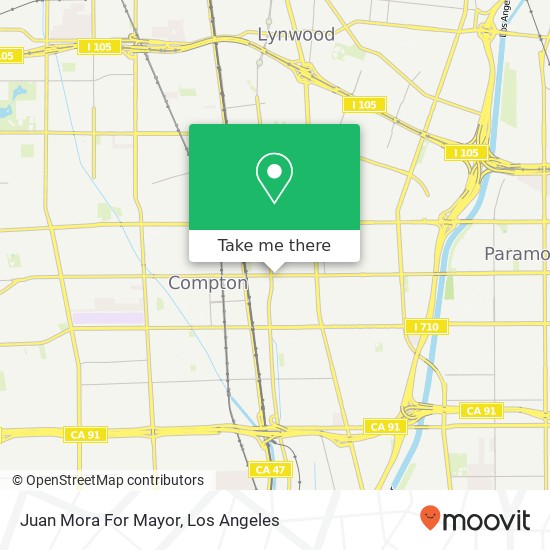 Juan Mora For Mayor map