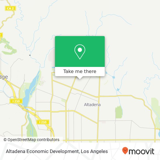 Mapa de Altadena Economic Development