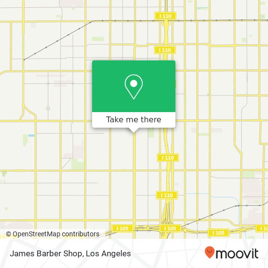 Mapa de James Barber Shop