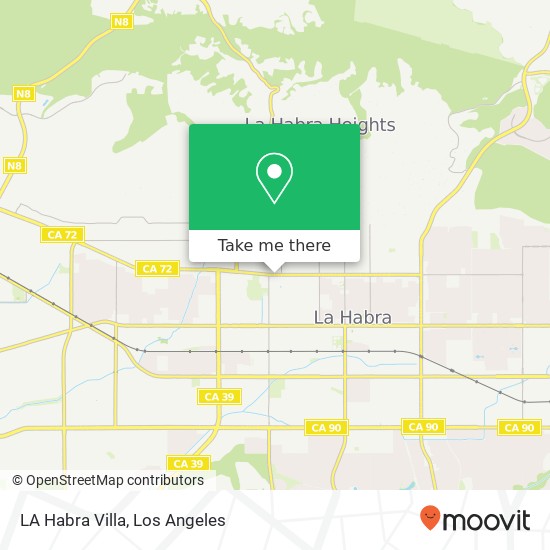 Mapa de LA Habra Villa