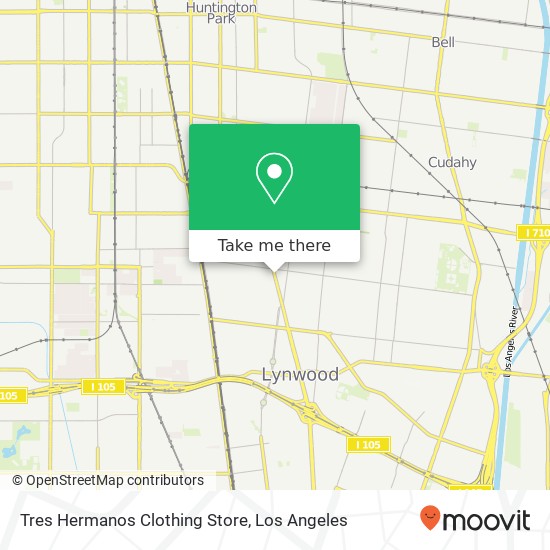 Tres Hermanos Clothing Store map
