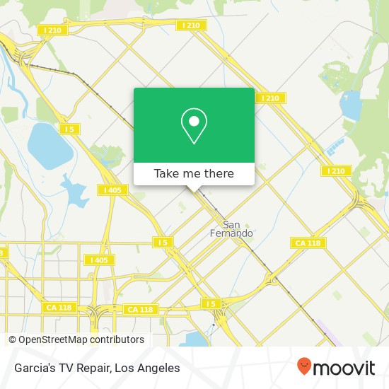 Garcia's TV Repair map