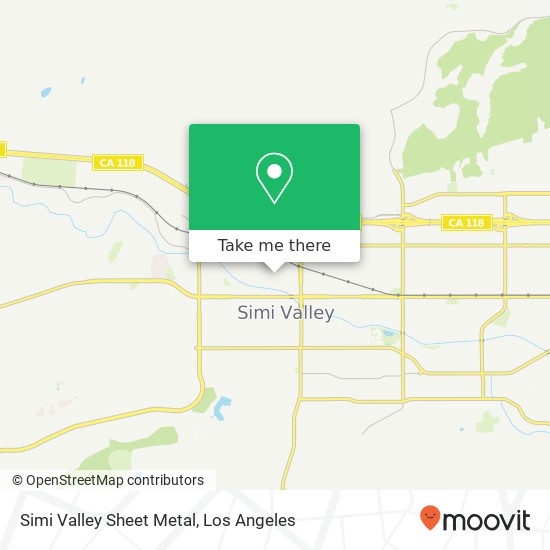 Simi Valley Sheet Metal map