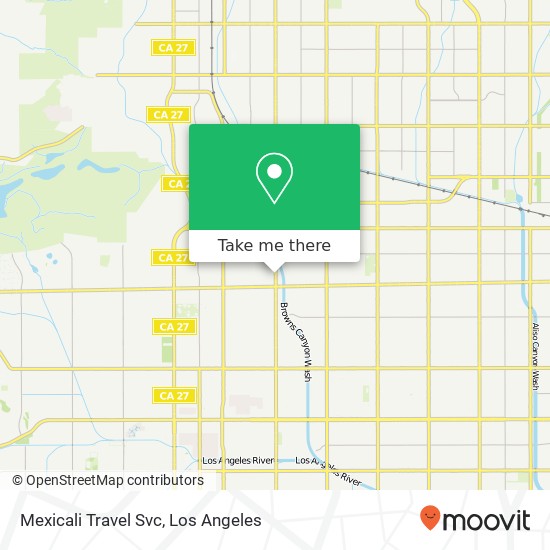 Mexicali Travel Svc map