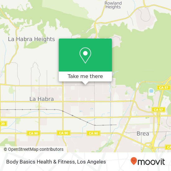 Mapa de Body Basics Health & Fitness