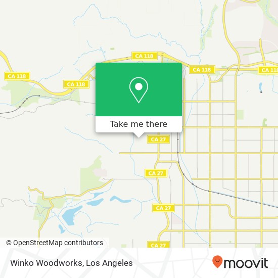 Winko Woodworks map