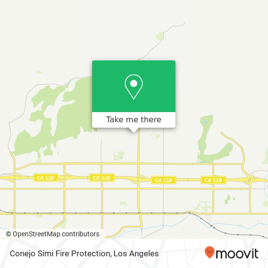 Conejo Simi Fire Protection map