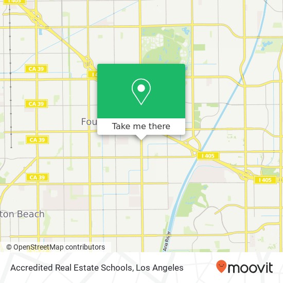 Accredited Real Estate Schools map