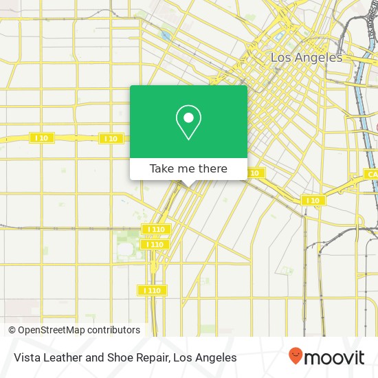 Vista Leather and Shoe Repair map