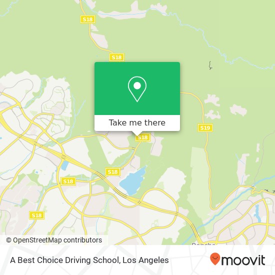 A Best Choice Driving School map