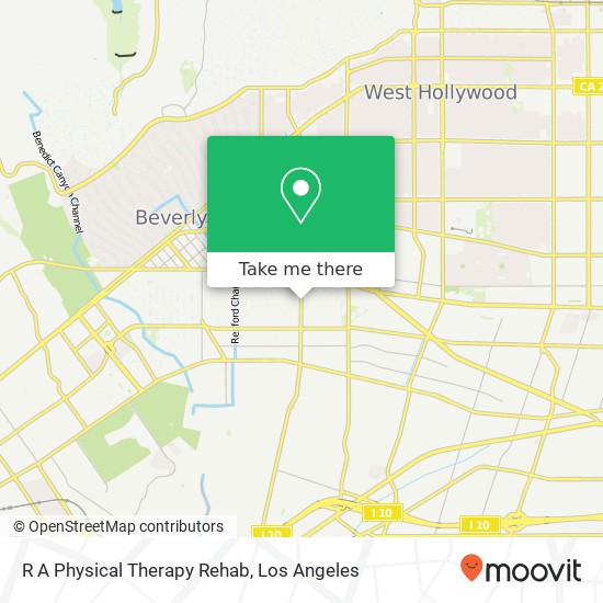 R A Physical Therapy Rehab map