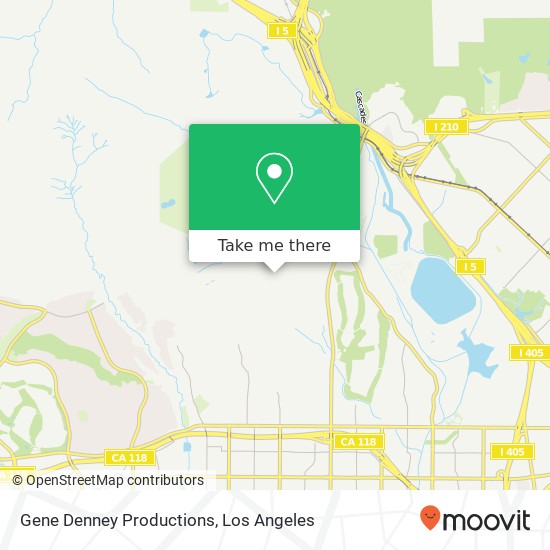 Gene Denney Productions map