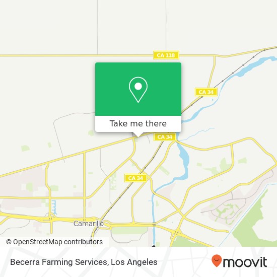 Mapa de Becerra Farming Services