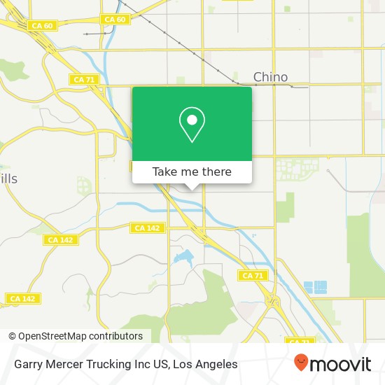 Garry Mercer Trucking Inc US map