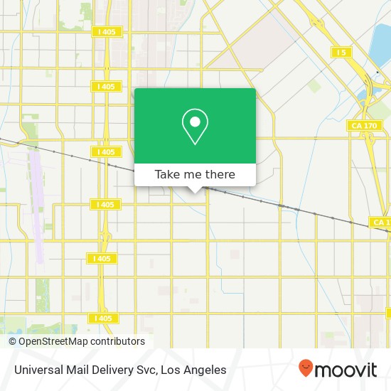 Mapa de Universal Mail Delivery Svc