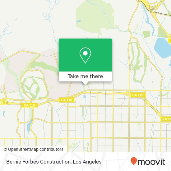 Bernie Forbes Construction map