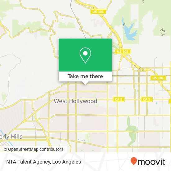 NTA Talent Agency map