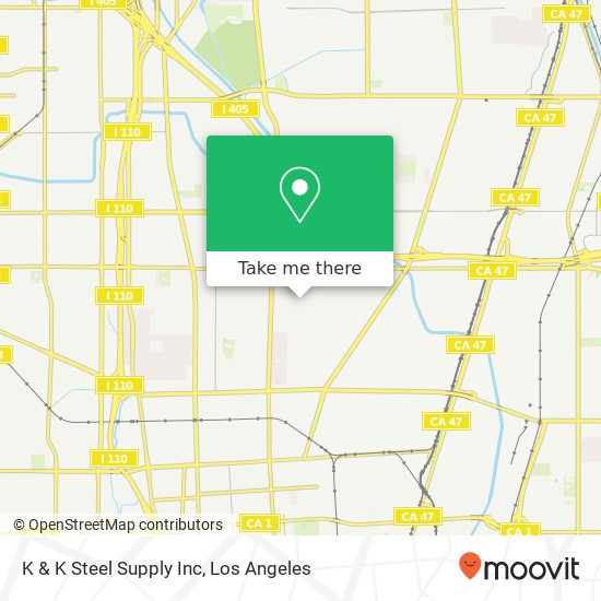 Mapa de K & K Steel Supply Inc