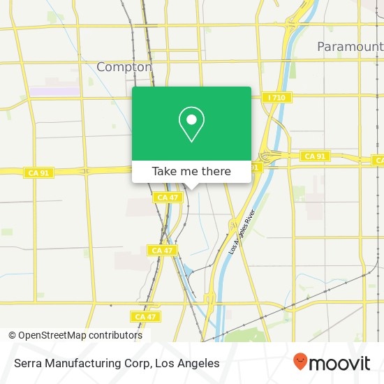 Serra Manufacturing Corp map