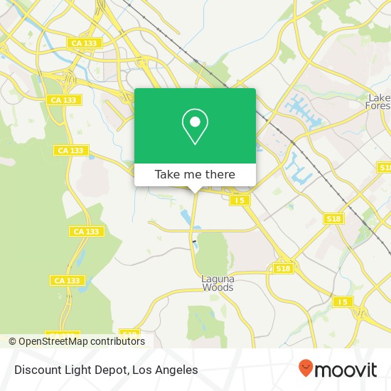 Mapa de Discount Light Depot