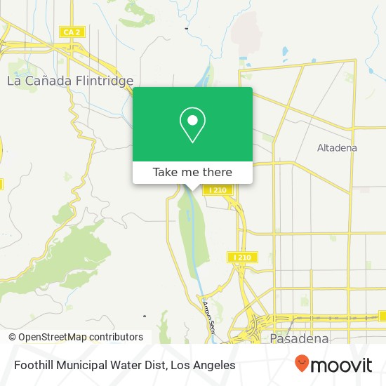 Mapa de Foothill Municipal Water Dist