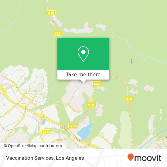 Mapa de Vaccination Services