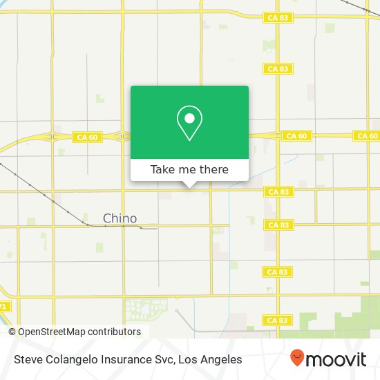 Steve Colangelo Insurance Svc map