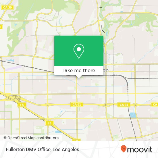 Mapa de Fullerton DMV Office